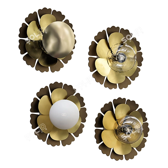 Camellia Wall Sconce - Modern Loft Lighting 3D model image 1