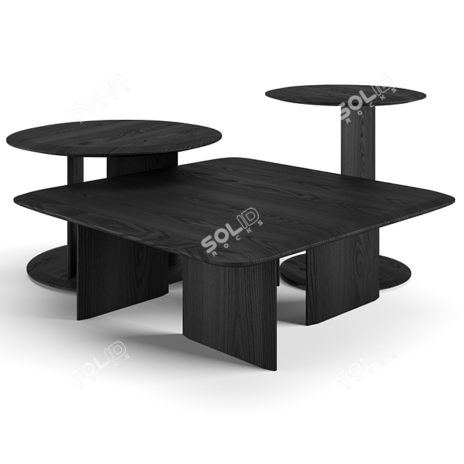 Contemporary Poliform Mush Coffee Tables 3D model image 2