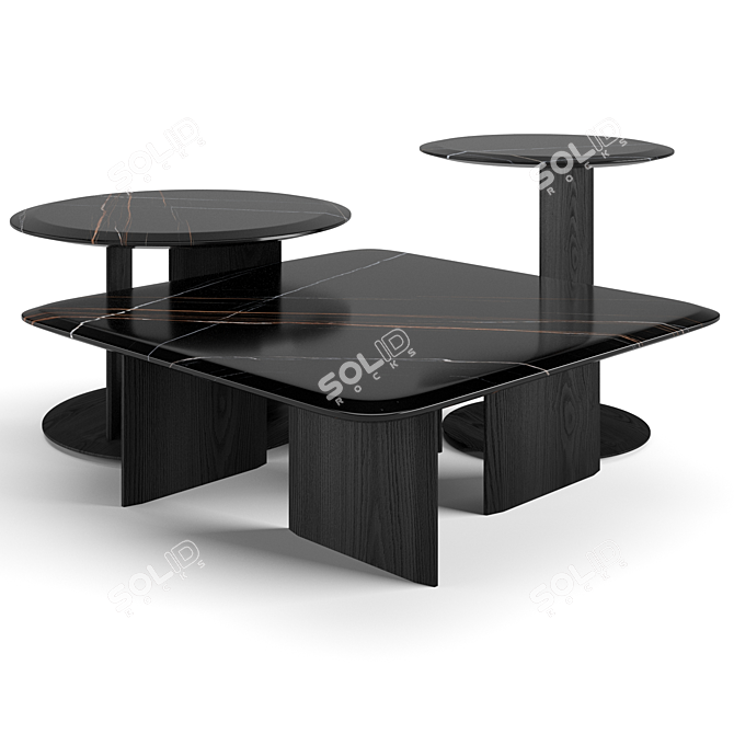 Contemporary Poliform Mush Coffee Tables 3D model image 3