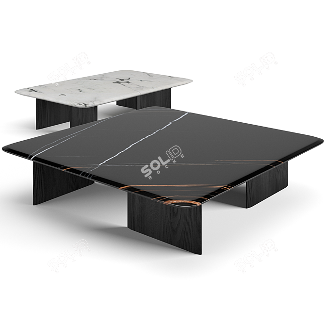 Contemporary Poliform Mush Coffee Tables 3D model image 5