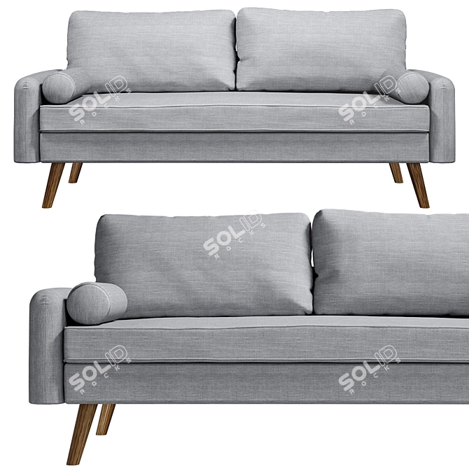 Gray Pink Camden Sofa USA 3D model image 4