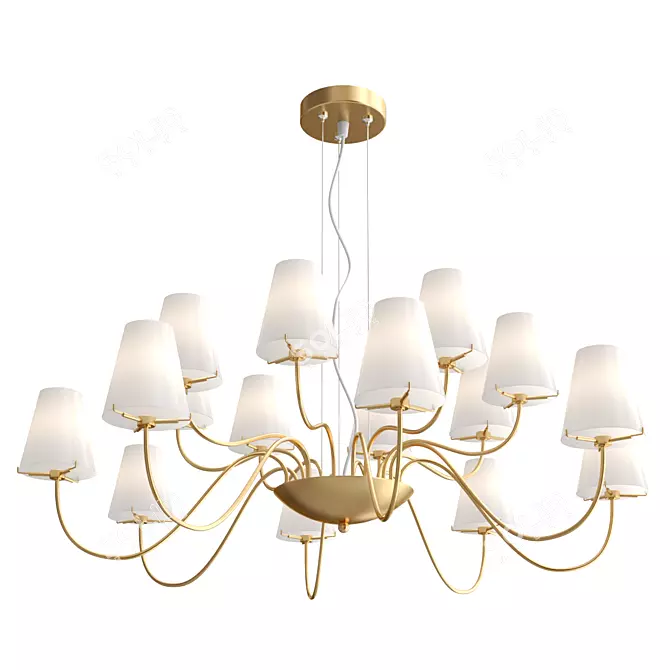 DIAFANO 758162 Pendant Chandelier 3D model image 1