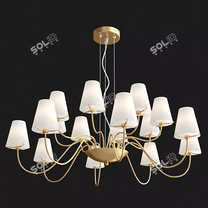 DIAFANO 758162 Pendant Chandelier 3D model image 2