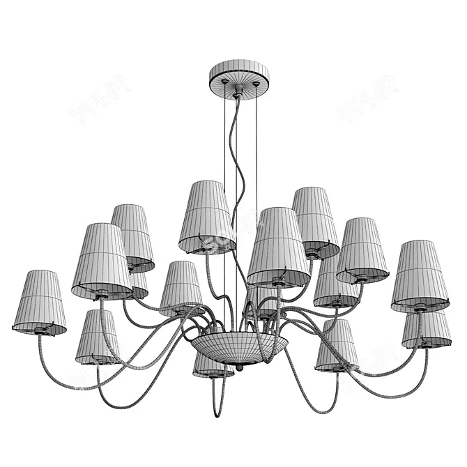 DIAFANO 758162 Pendant Chandelier 3D model image 3