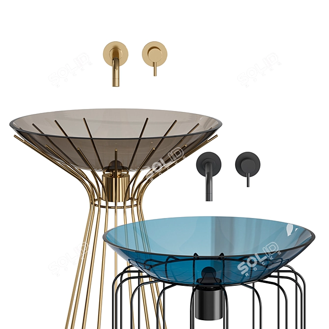 Zaffiro and Isotta Sink Duo 3D model image 2