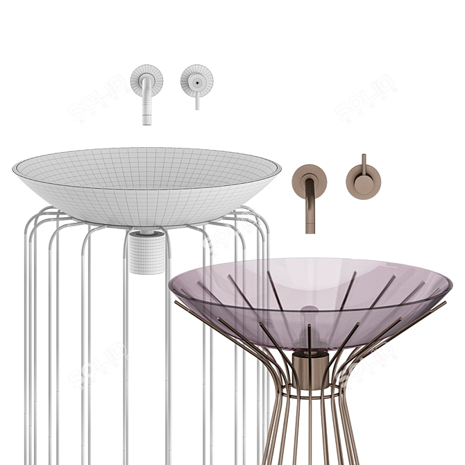 Zaffiro and Isotta Sink Duo 3D model image 3