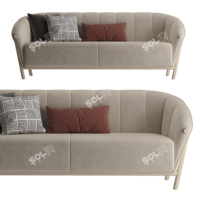 Modern Luxury Sofa 3D Model 3D model image 3