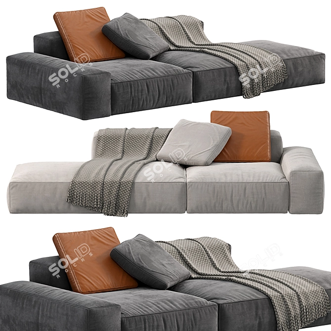 Modern BOCA NAVI Sofa Design 3D model image 1