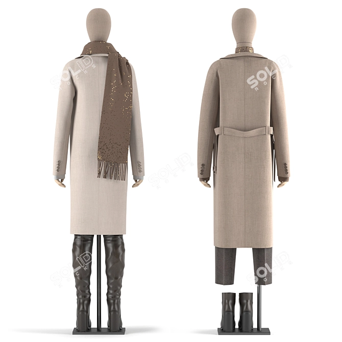 Posh Mannequin Set - 3Ds Max 3D model image 2