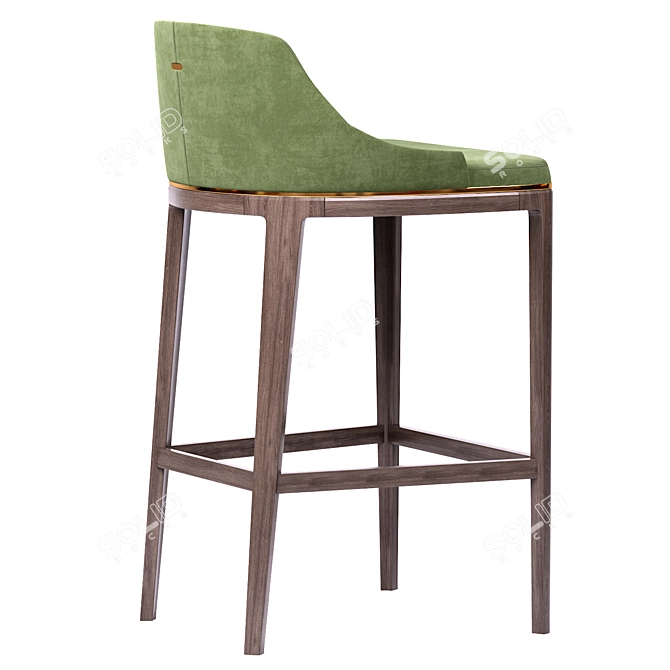 Stylish Mindel Bar Chair 3D model image 3