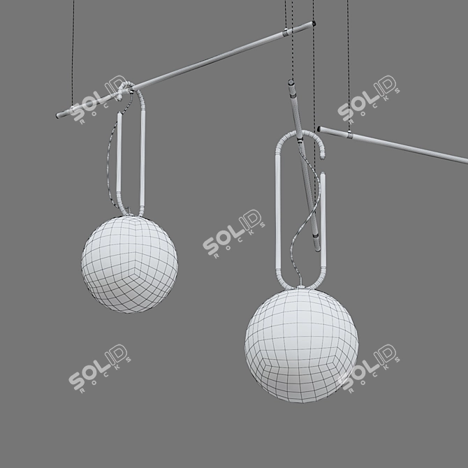 Eurosvet Nicely-3 Pendant Light 3D model image 3