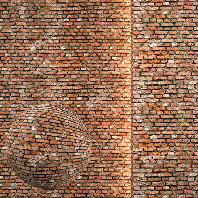 Seamless Texture Pack with Displacement 3D model image 1