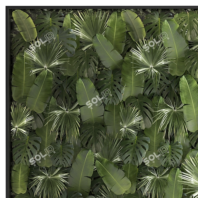 Tropical Greenery Wall Art 3D model image 2