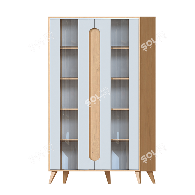 Graphite Bookcase 11 Nova 3D model image 3