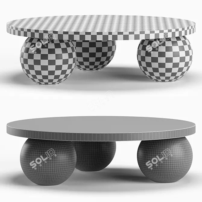 Contemporary NARO Coffee Tables Design 3D model image 4