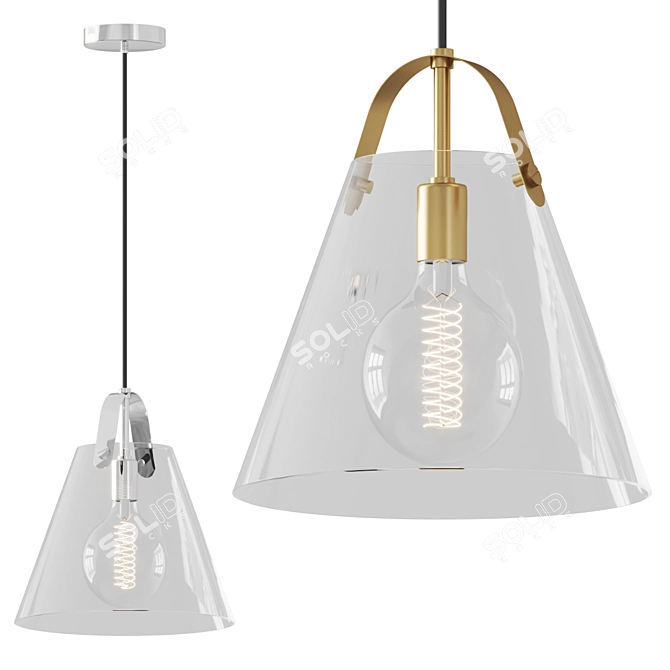 Elegant Karin Pendant Light 3D model image 1
