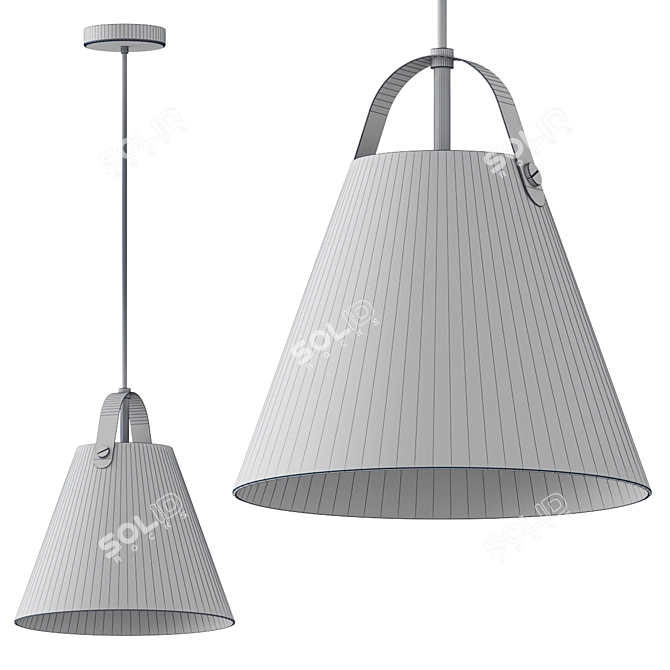 Elegant Karin Pendant Light 3D model image 2