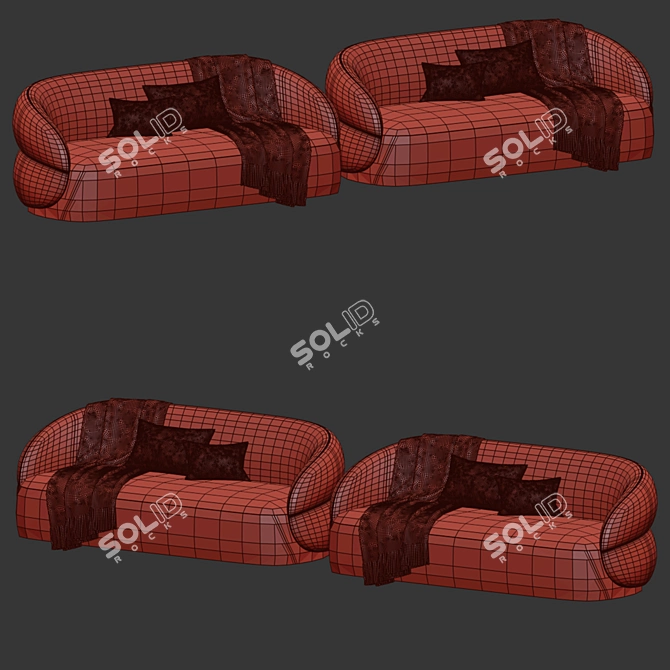 Modern Modular CLIP Sofa 2015 3D model image 3