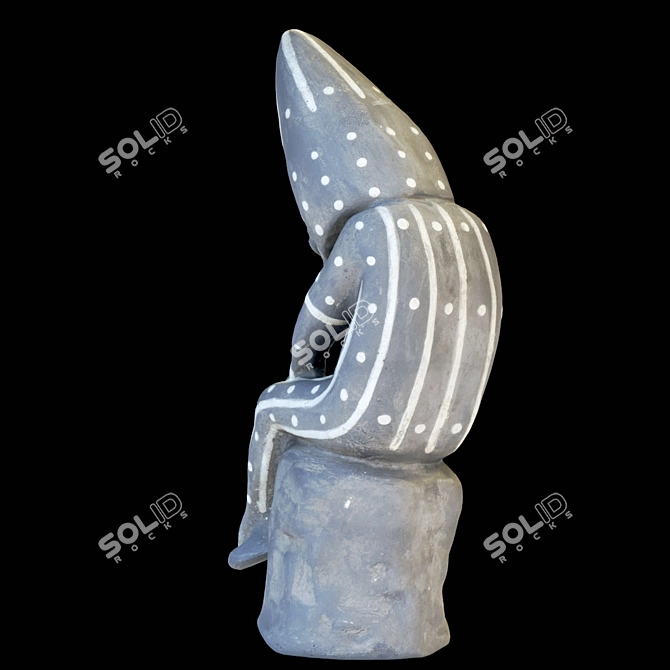 Photogrammetry Selknam Decorative Sculpture 3D model image 3