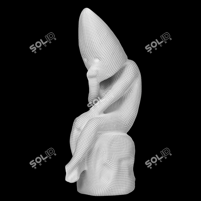 Photogrammetry Selknam Decorative Sculpture 3D model image 4