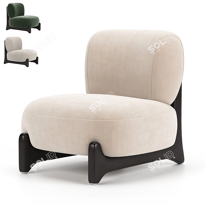 Modern Tobo Armchair 2014 Version 3D model image 1