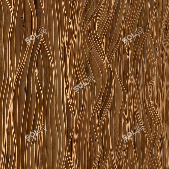 Parametric Rail Panel Set 3D model image 3