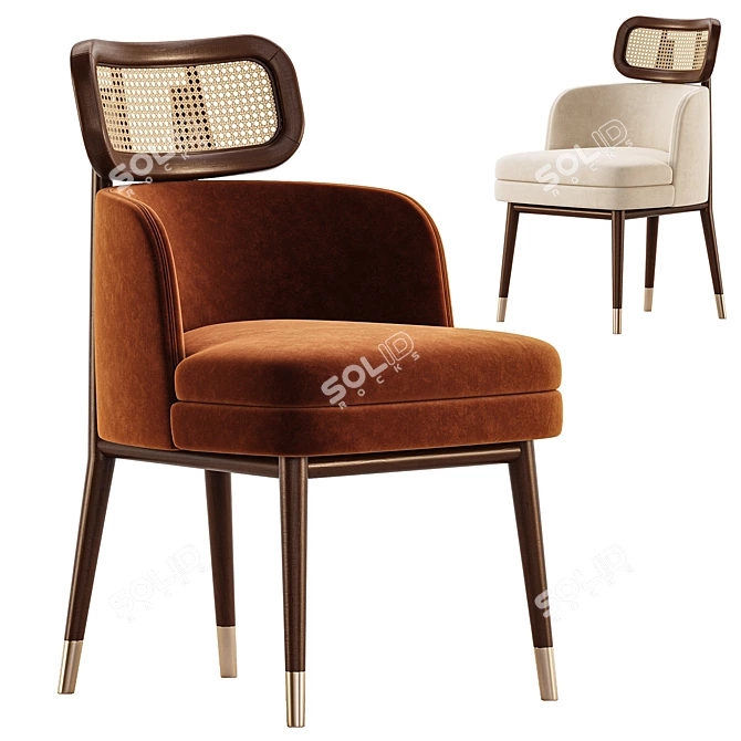 Stylish CARTER Chair: Modern Design 3D model image 1