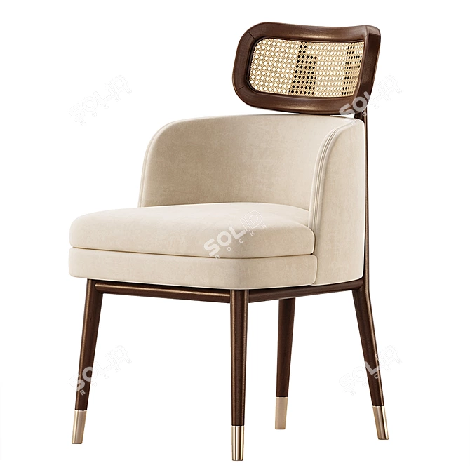 Stylish CARTER Chair: Modern Design 3D model image 2