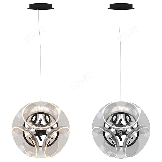 Spherical LED Pendant Light - Absalom 3D model image 4