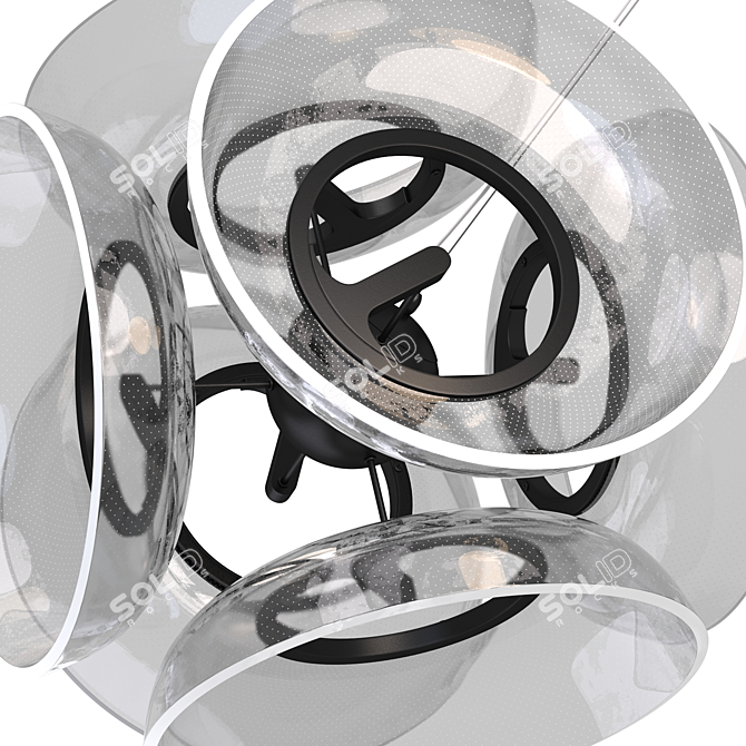 Spherical LED Pendant Light - Absalom 3D model image 5