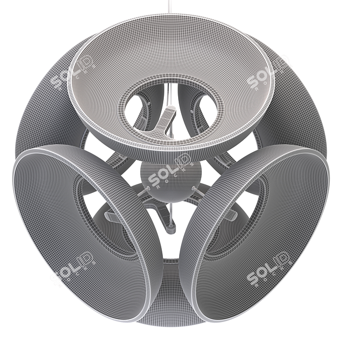 Spherical LED Pendant Light - Absalom 3D model image 7