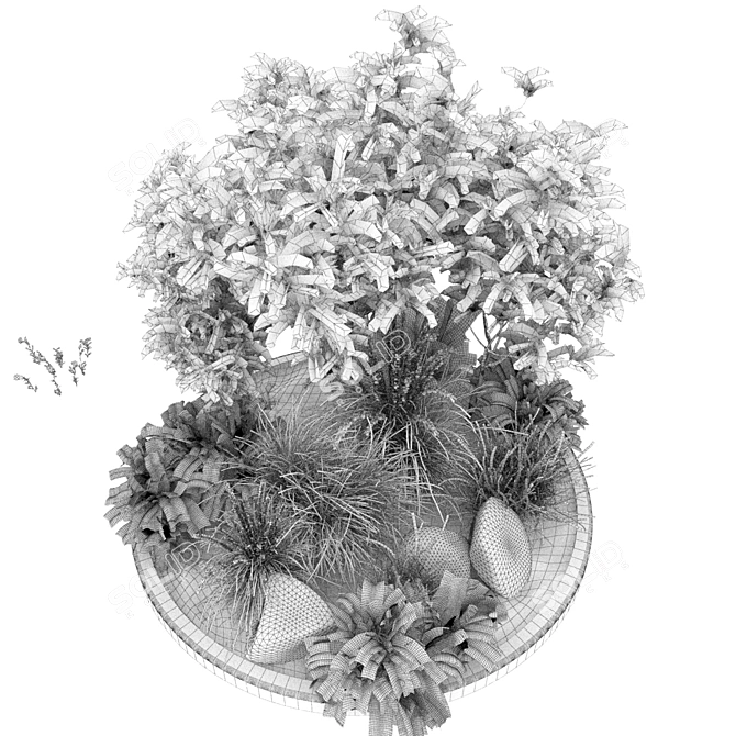 Premium Outdoor Garden Plant Collection 3D model image 6