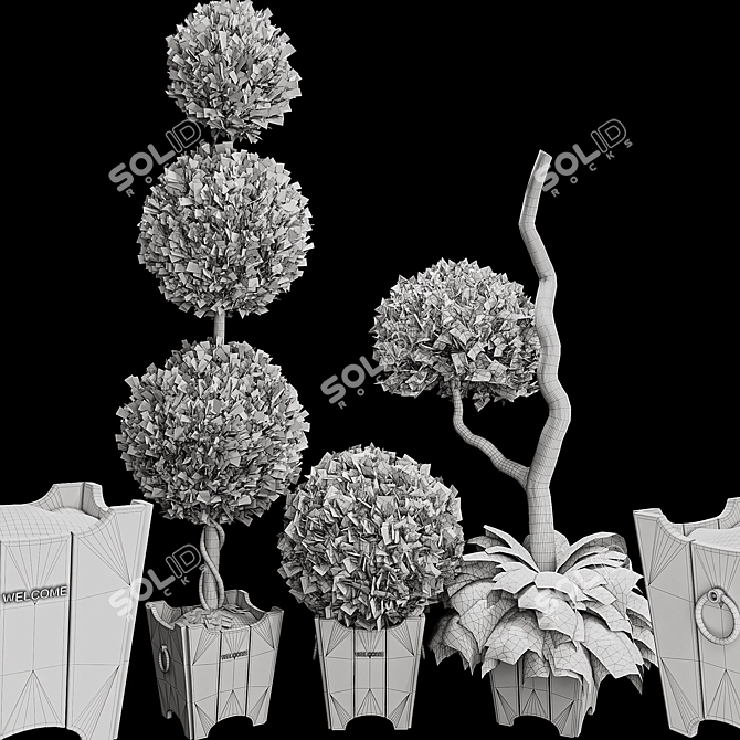 Outdoor Foliage Collection 3D Model 3D model image 7