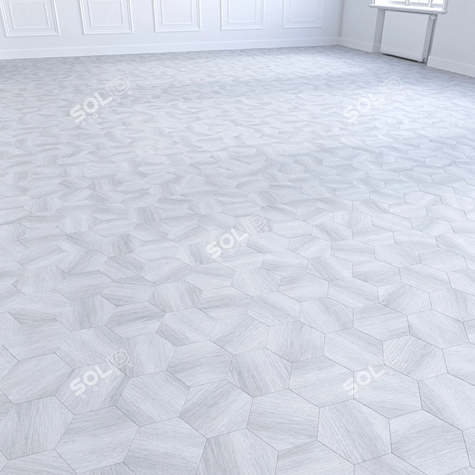  Wooden Floor 3D Model 3D model image 4