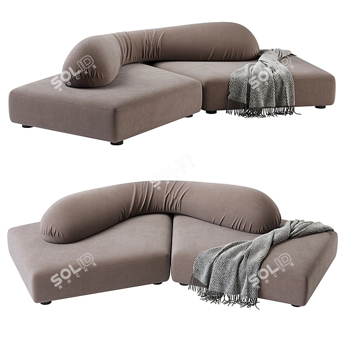 Modern EDRA Sofa with Style 3D model image 4