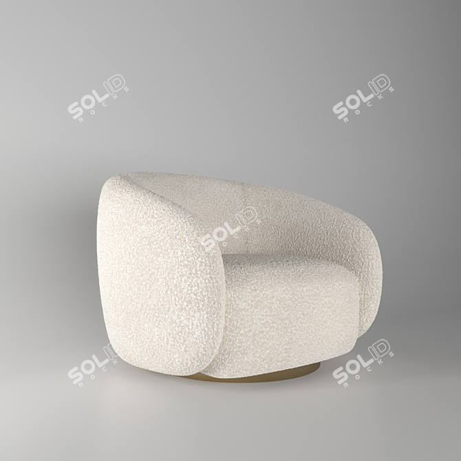 Modern Elegance: OLIXIS Chair 3D model image 1