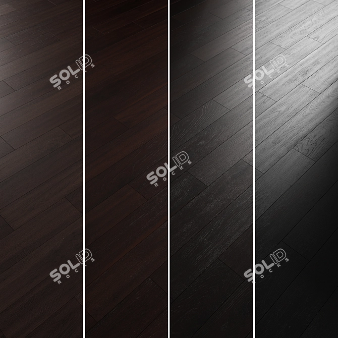 Oak Parquet Flooring Collection 3D model image 4