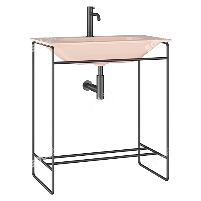 NUR ALICE Ceramica Washbasin 3D model image 2