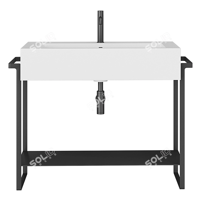 Alice Ceramica Kubo Console Sink 3D model image 2