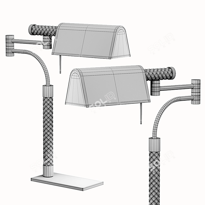 Sleek CASON Reading Lamp 3D model image 3