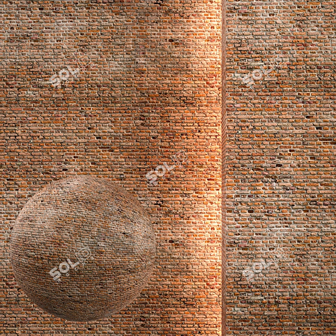 Seamless Brick Texture Bundle 3D model image 1