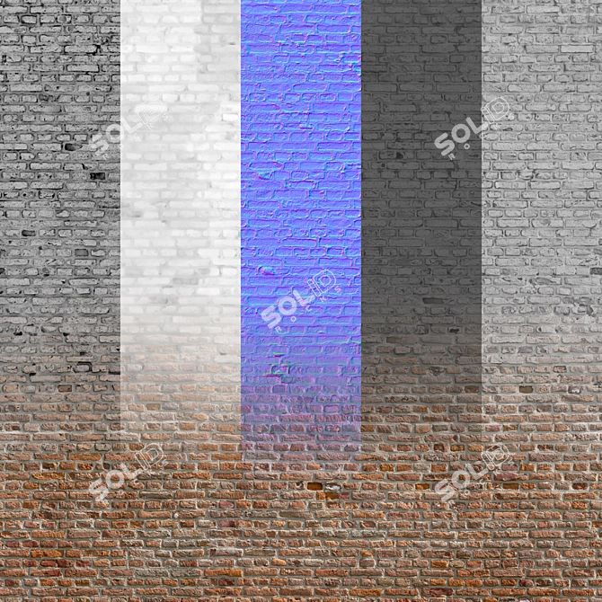 Seamless Brick Texture Bundle 3D model image 2