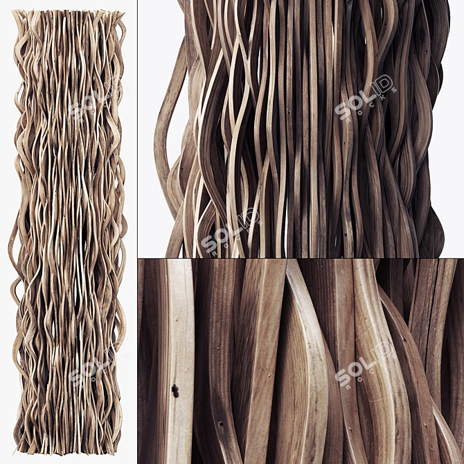 Parametric Module with Textures|rDifferent Rendering Options 3D model image 1