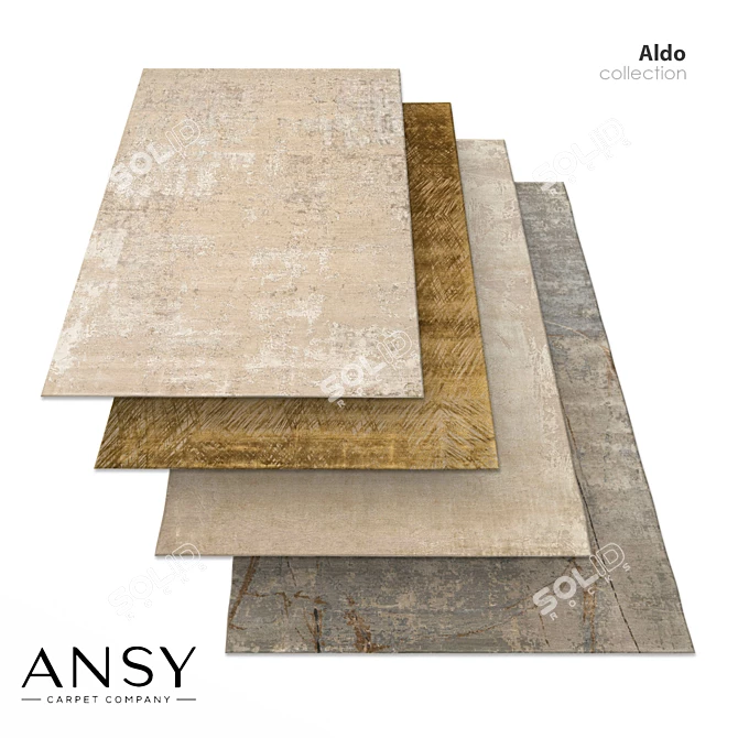 Luxurious Aldo Carpet Collection 3D model image 1