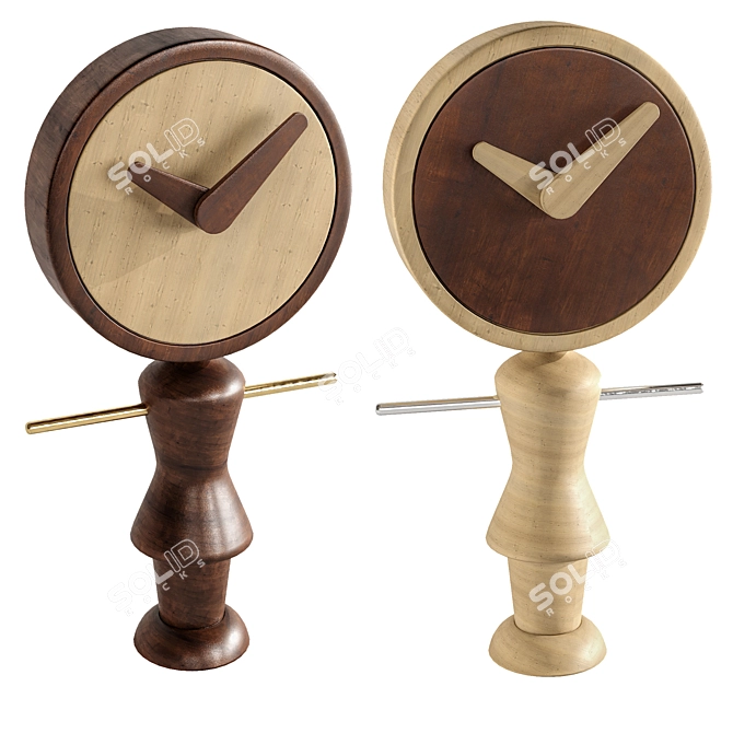 Modern Clock Model 2016 3D model image 1