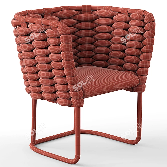 Ami Chair by Paola Lenti 3D model image 4