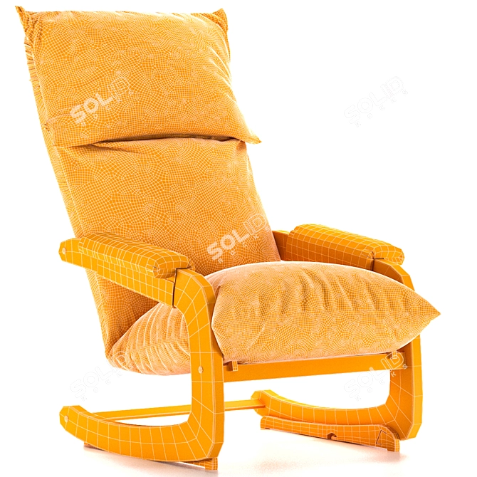 Realistic Brick Chair V-Ray Optimized 3D model image 2