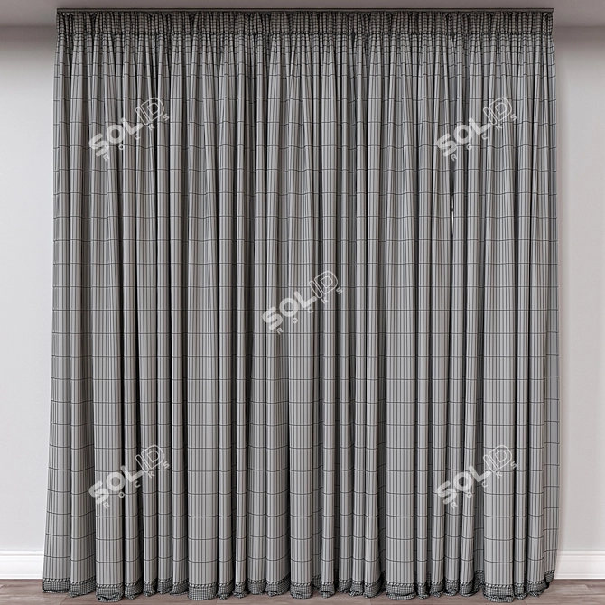 Versatile 3D Curtain Model Mesh 3D model image 4