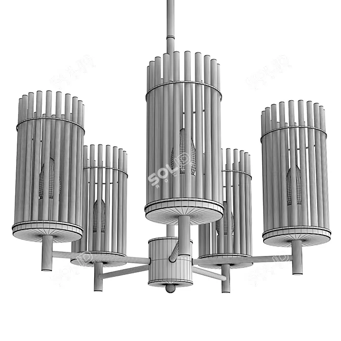 Odeon Light FORMIA Pendant Chandelier 3D model image 3