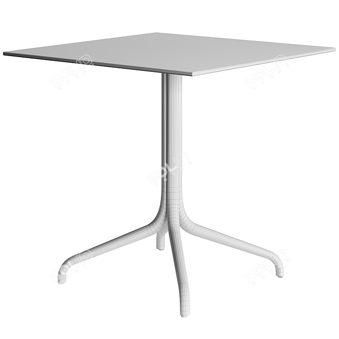 Chic Belleville Bistro Table 3D model image 4